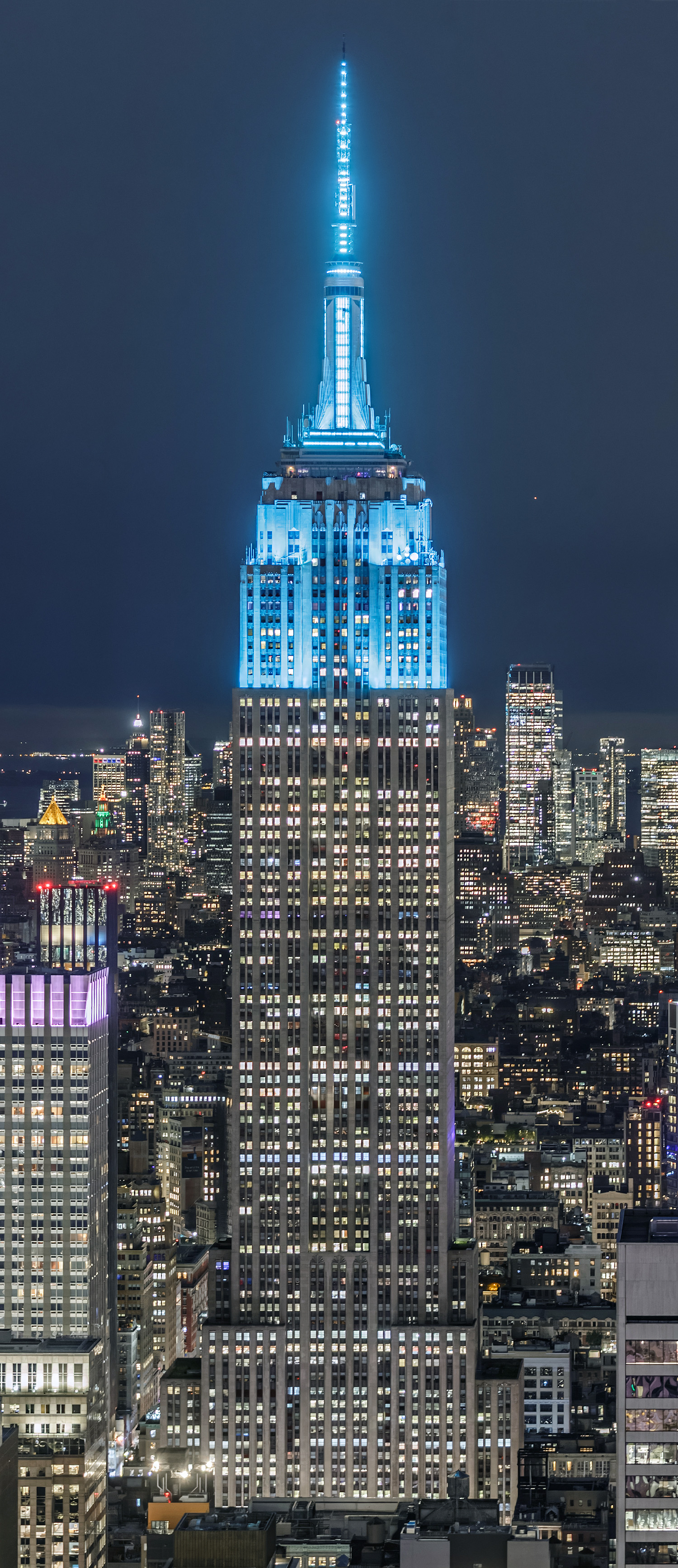 Empire State Building, New York City - View from Top of the Rock. © Mathias Beinling
